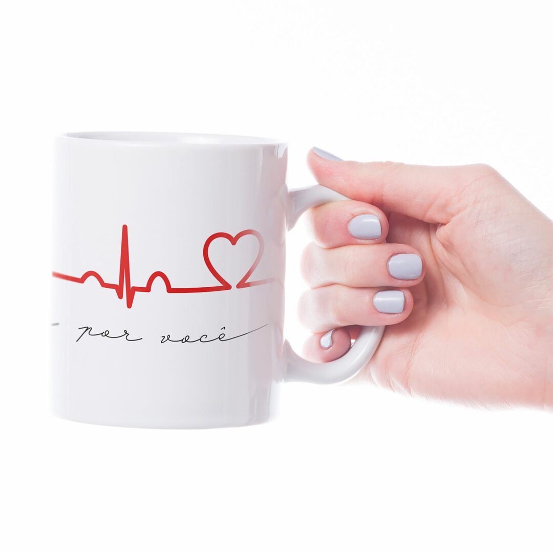 Caneca Cerâmica - Namorados - Meu Coração Bate por Você