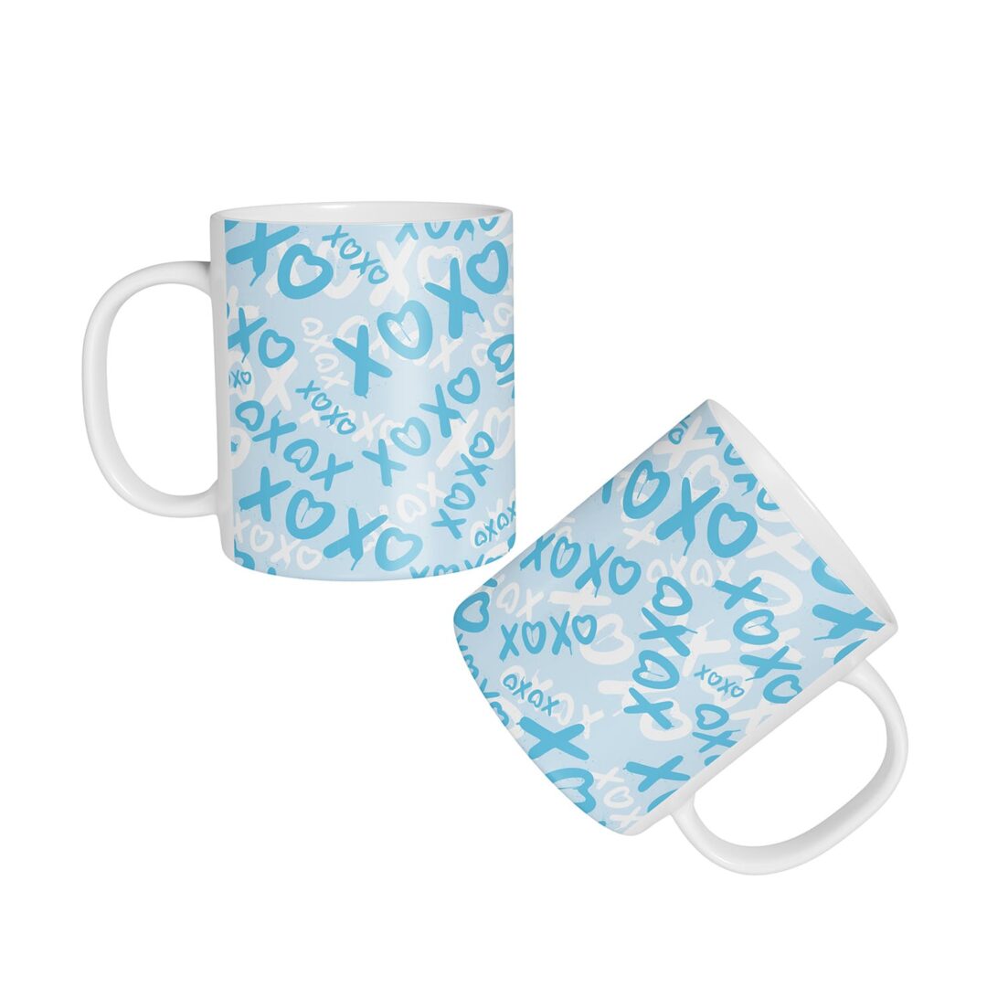 Caneca Cerâmica - Namorados - XOXO - 2 Unidades
