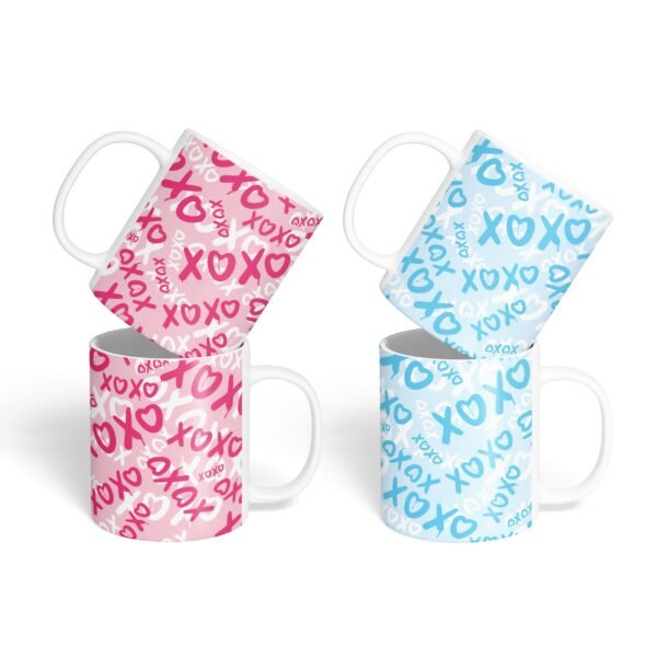 Caneca Cerâmica - Namorados - XOXO - 2 Unidades