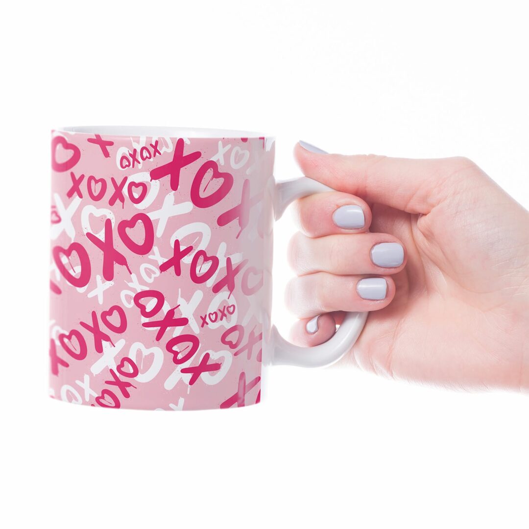 Caneca Cerâmica - Namorados - XOXO - 2 Unidades