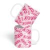 Caneca Cerâmica - Namorados - XOXO - Rosa