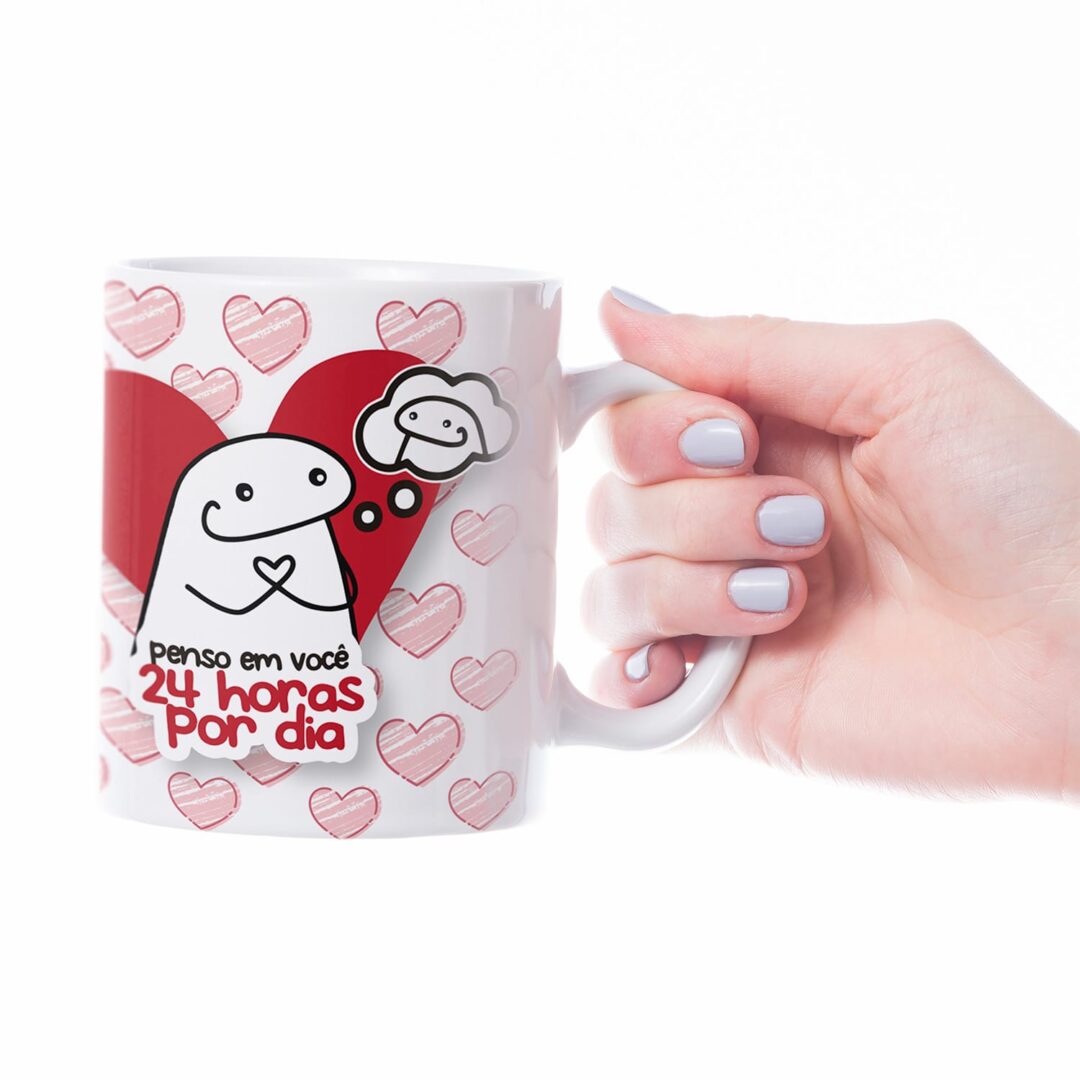 Caneca Cerâmica - Namorados - Flork - 24 Horas