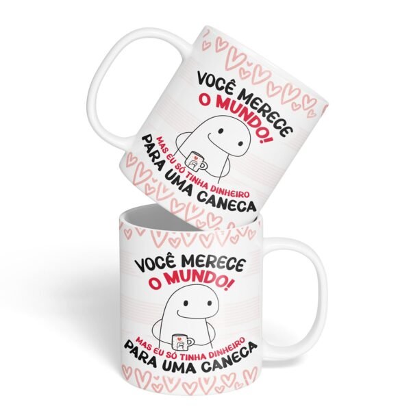 Caneca Cerâmica - Namorados - Flork - Dinheiro Para Caneca