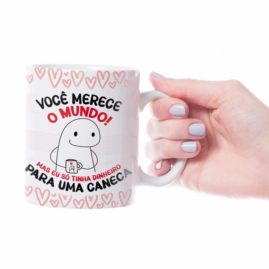 Caneca Cerâmica - Namorados - Flork - Dinheiro Para Caneca