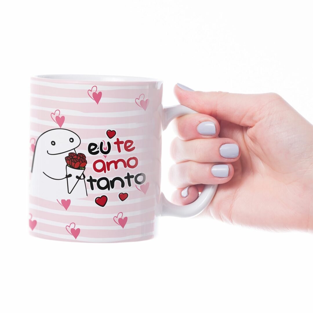 Caneca Cerâmica - Namorados - Flork - Eu Te Amo Tanto