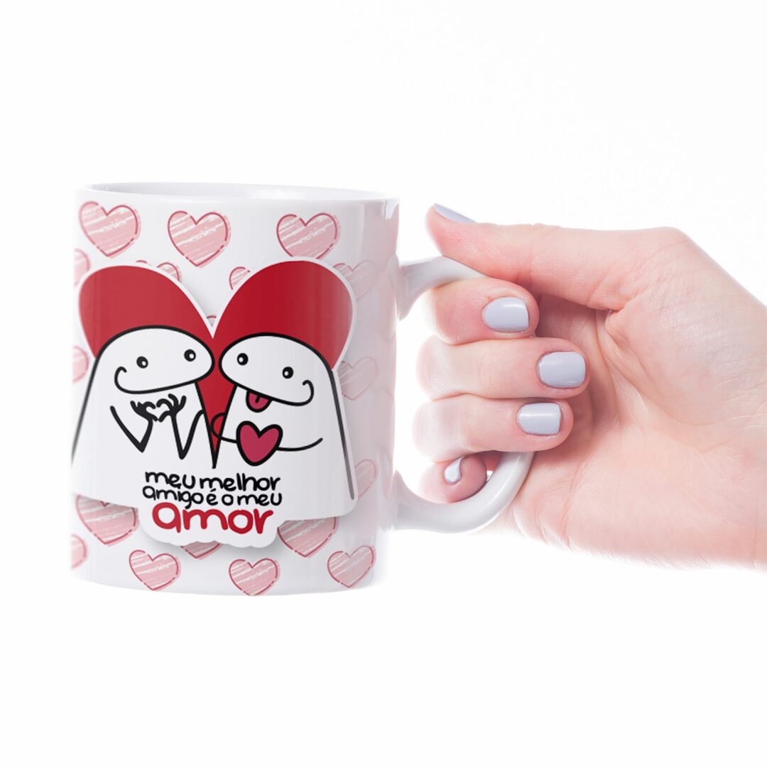 Caneca Cerâmica - Namorados - Flork - Melhor Amigo