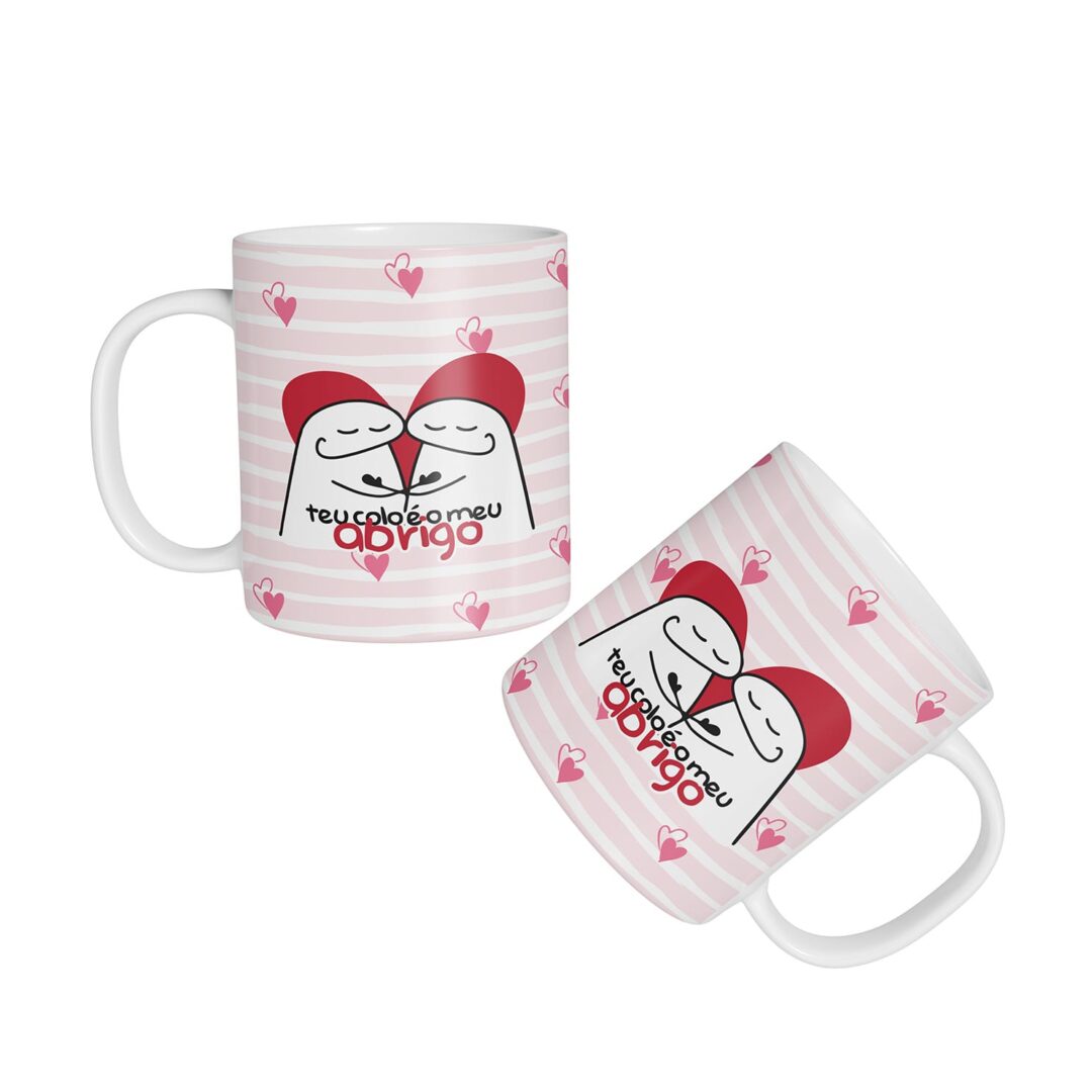 Caneca Cerâmica - Namorados - Flork - Meu Abrigo