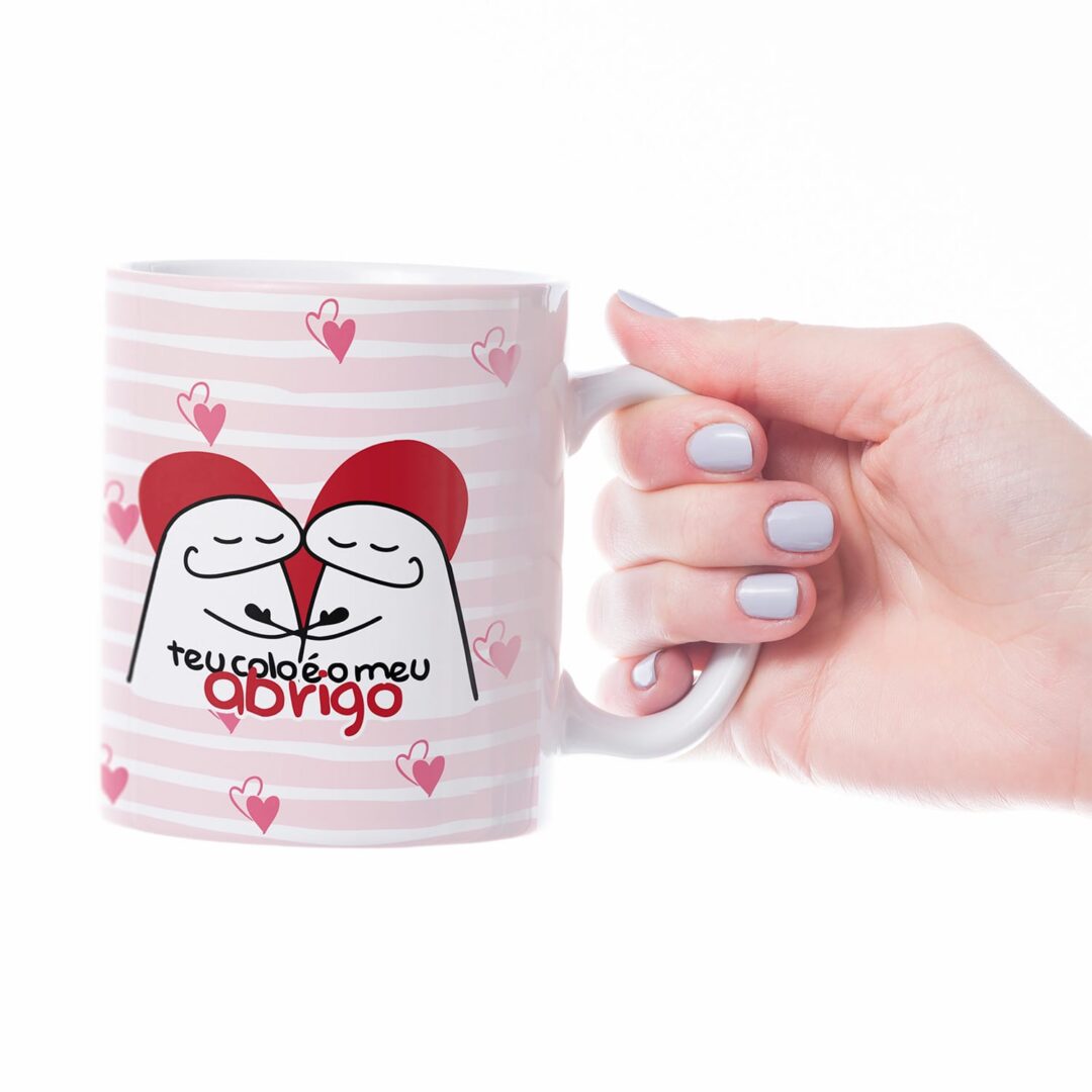 Caneca Cerâmica - Namorados - Flork - Meu Abrigo