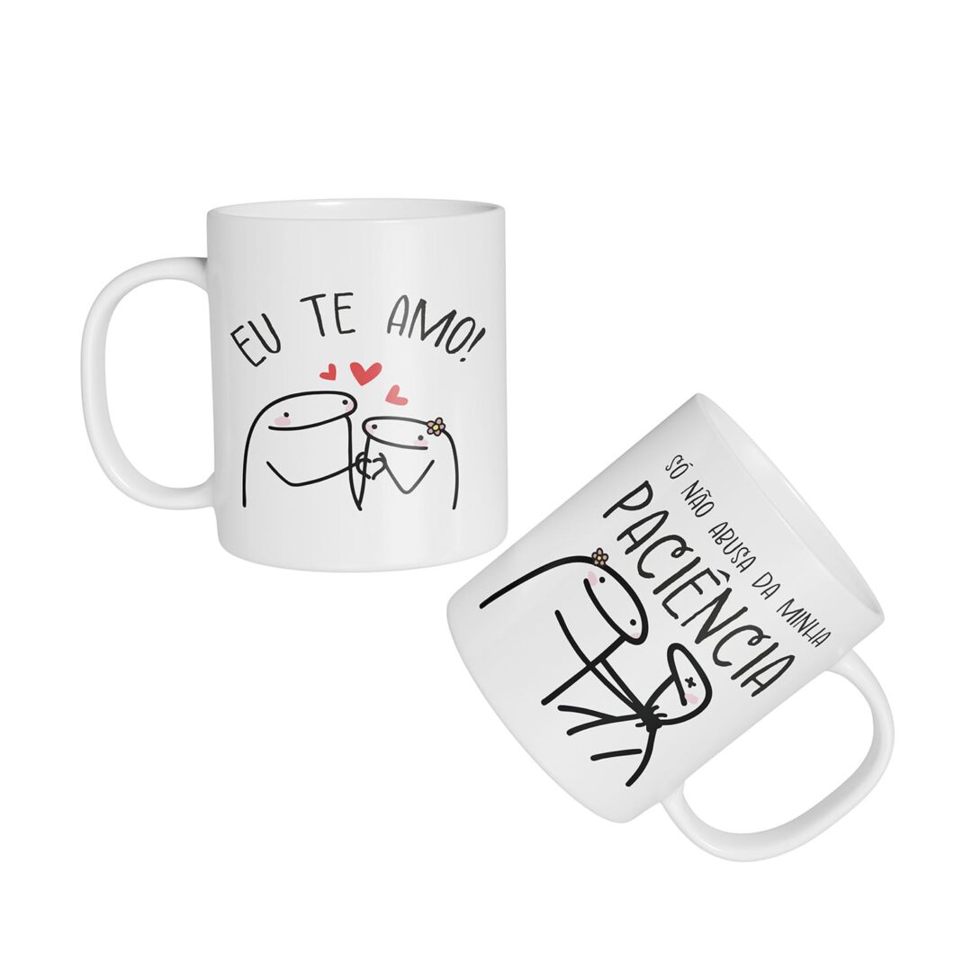 Caneca Cerâmica - Namorados - Flork - Não Abusa