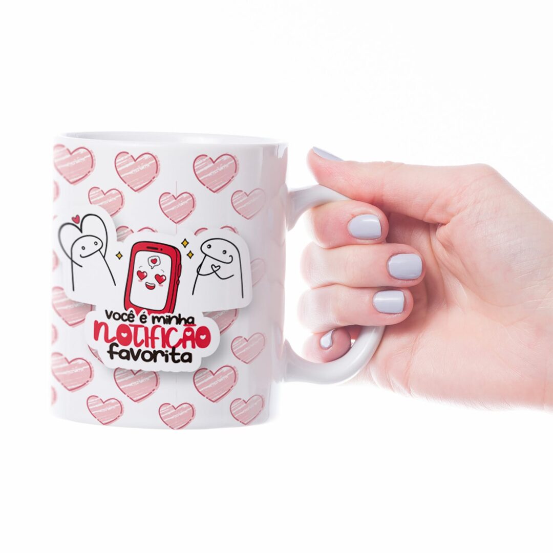 Caneca Cerâmica - Namorados - Flork - Notificação Favorita