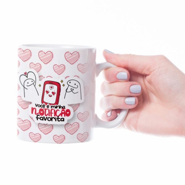 Caneca Cerâmica - Namorados - Flork - Notificação Favorita - Imagem 4
