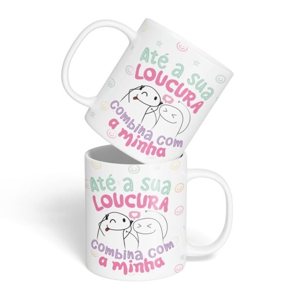 Caneca Cerâmica - Namorados - Flork - Sua Loucura