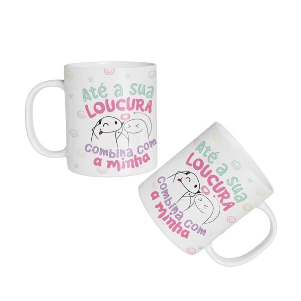 Caneca Cerâmica - Namorados - Flork - Sua Loucura - Imagem 3