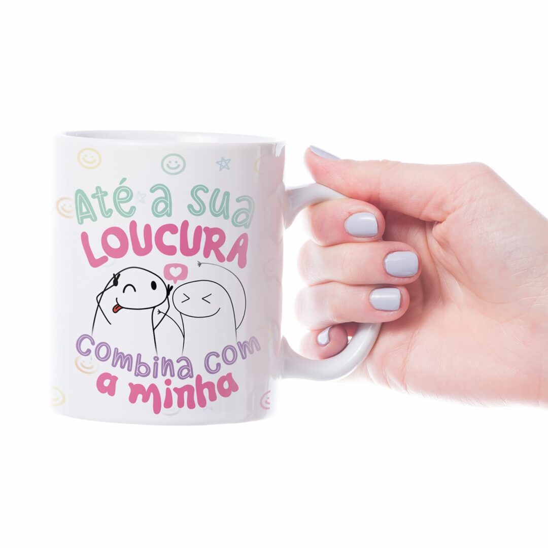 Caneca Cerâmica - Namorados - Flork - Sua Loucura