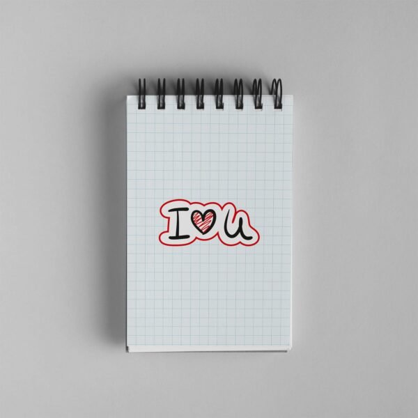 Bloco de Notas 10x15cm - Namorados - I Love U - Imagem 2