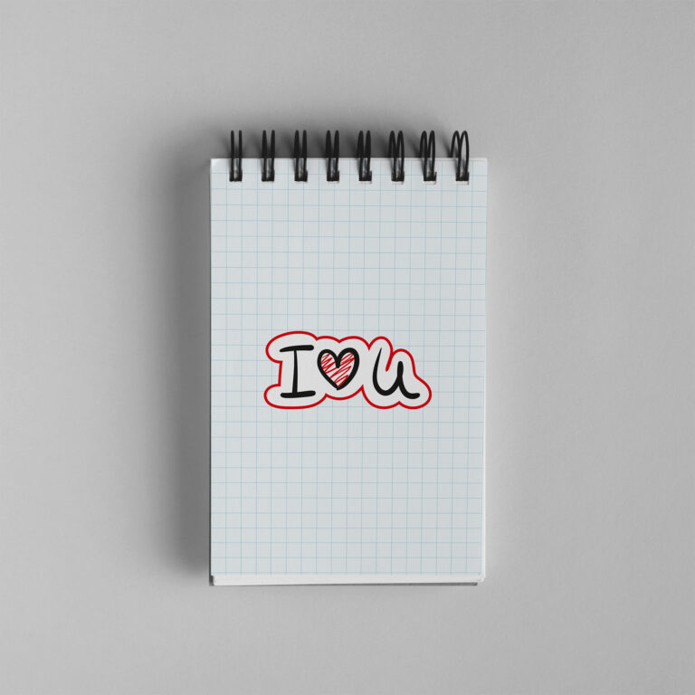 Bloco de Notas 10x15cm – Namorados – I Love U