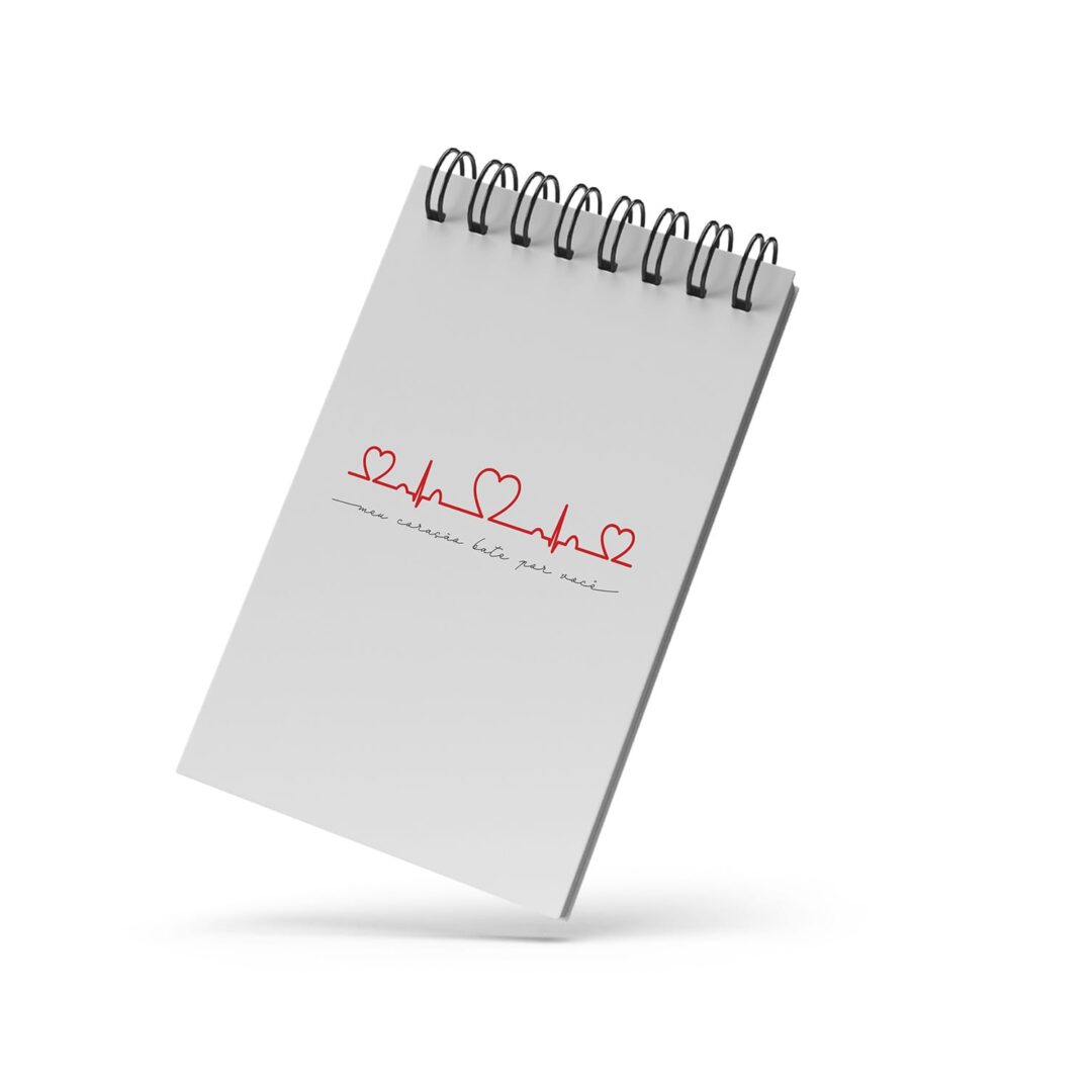 Bloco de Notas 10x15 - Namorados - Meu Coração Bate por Você