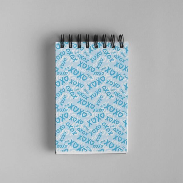 Bloco de Notas 10x15cm - Namorados - XOXO - Azul - Imagem 3