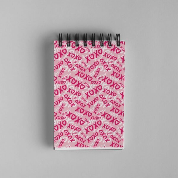 Bloco de Notas 10x15cm - Namorados - XOXO - Rosa - Imagem 2