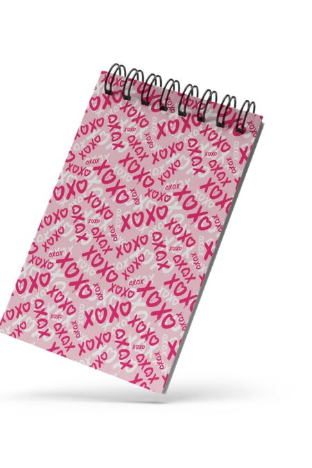 Bloco de Notas 10x15cm - Namorados - XOXO - Rosa