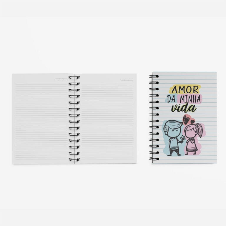 Caderno Grande 19x27cm – Namorados – Amor da Minha Vida