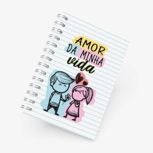 Caderno Grande 19x27cm - Namorados - Amor da Minha Vida