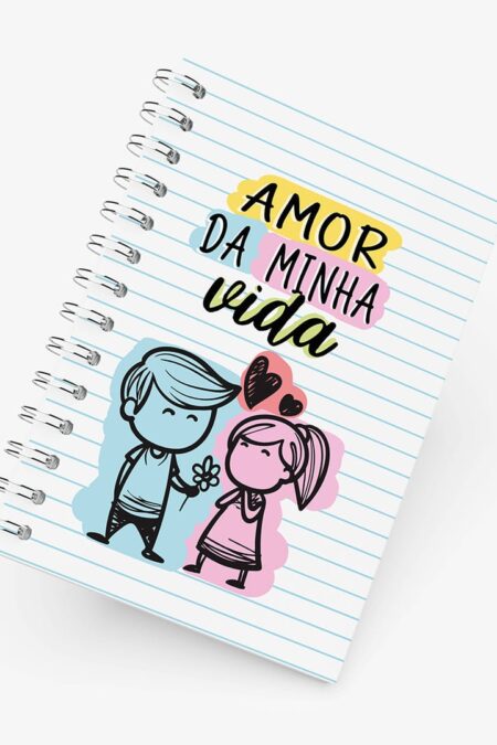 Caderno Grande 19x27cm - Namorados - Amor da Minha Vida