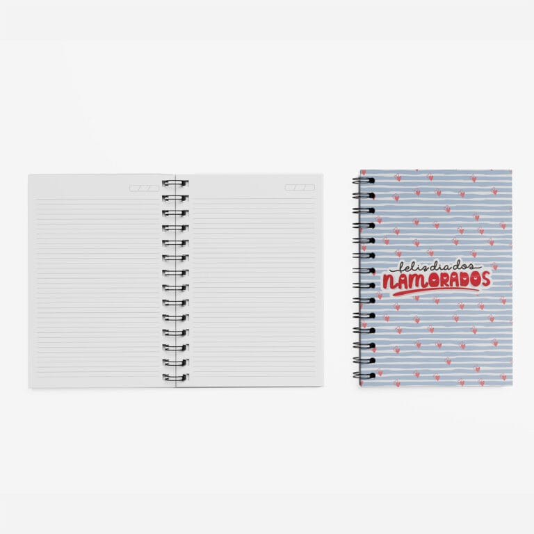 Caderno Grande 19x27cm – Namorados – Feliz Dia dos Namorados