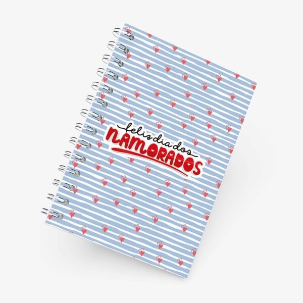Caderno Grande 19x27cm - Namorados - Feliz Dia dos Namorados