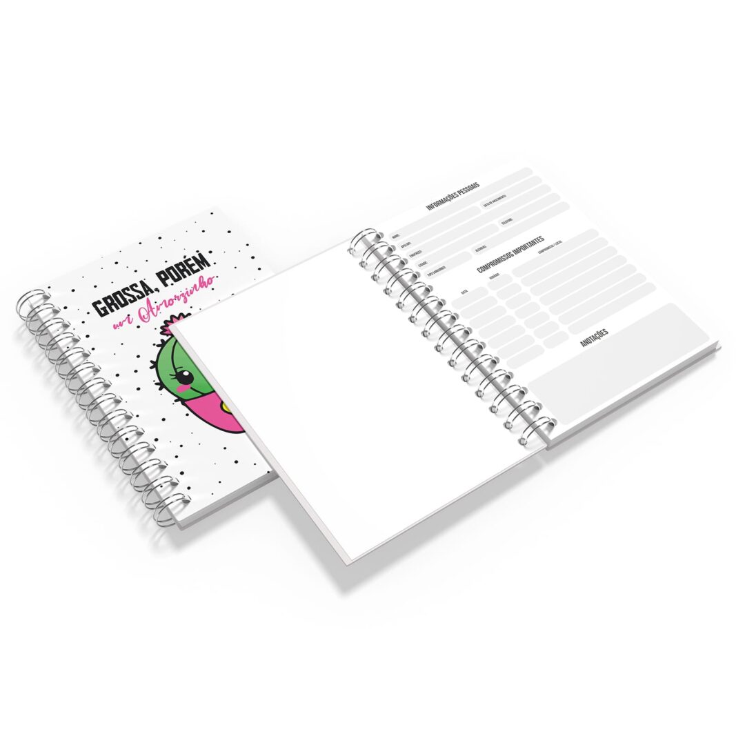 Caderno Grande 19x27cm - Namorados - Grossa Porém Amorzinho