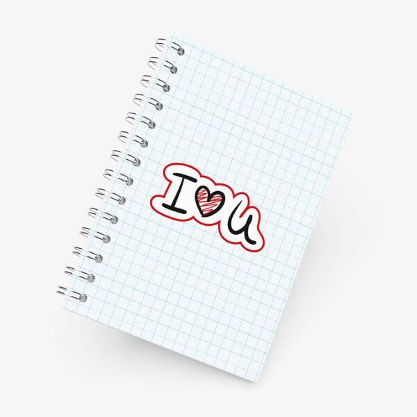 Caderno Grande 19x27cm - Namorados - I Love U