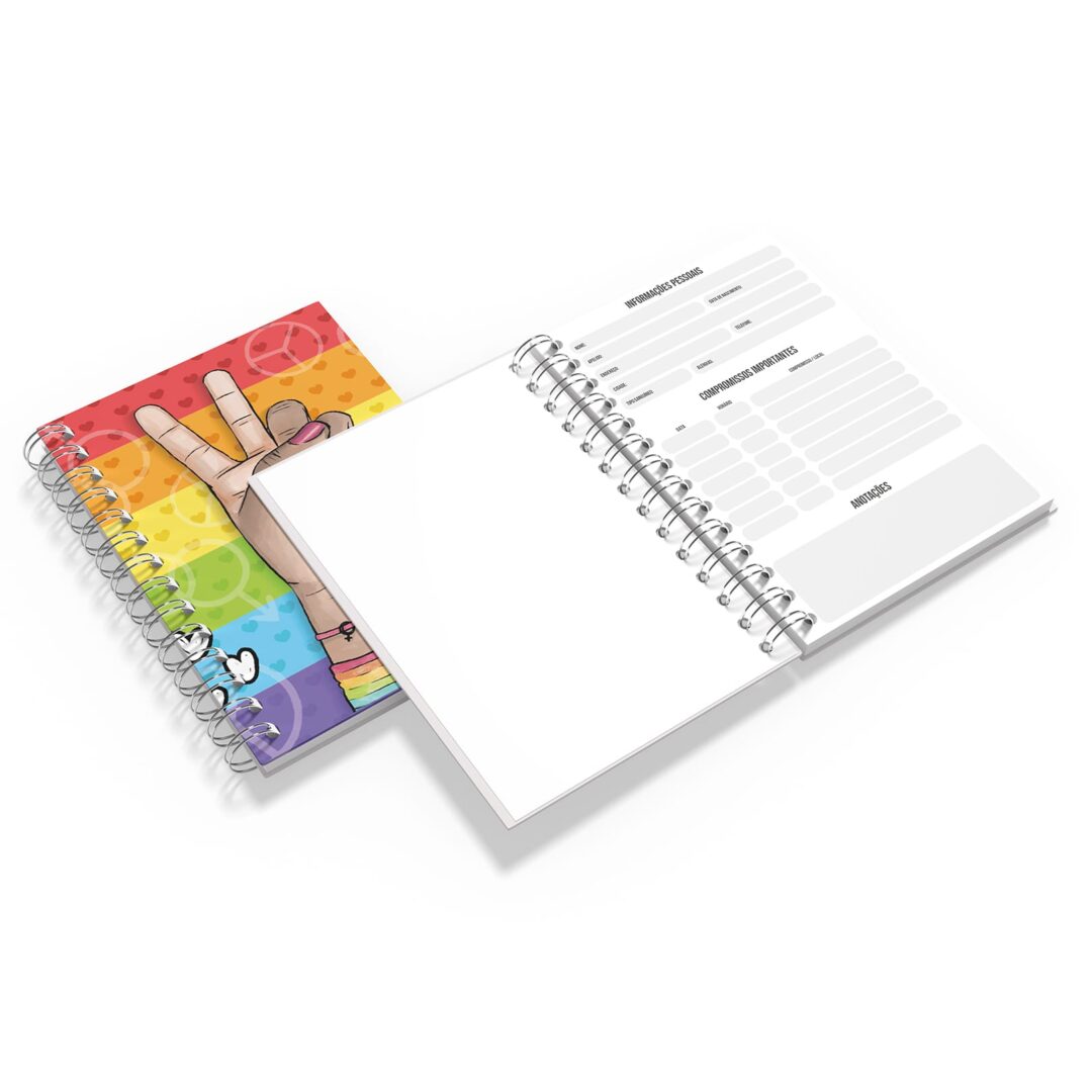 Caderno Grande 19x27cm - Namorados - LGBTQ - Amor Importante