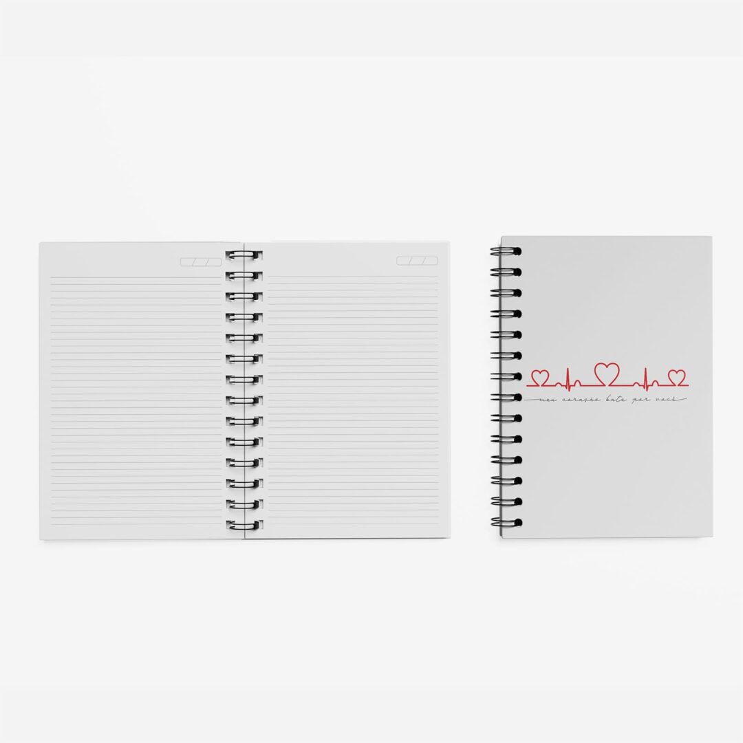 Caderno Grande 19x27 - Namorados - Meu Coração Bate por Você