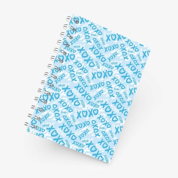 Caderno Grande 19x27cm - Namorados - XOXO - Azul