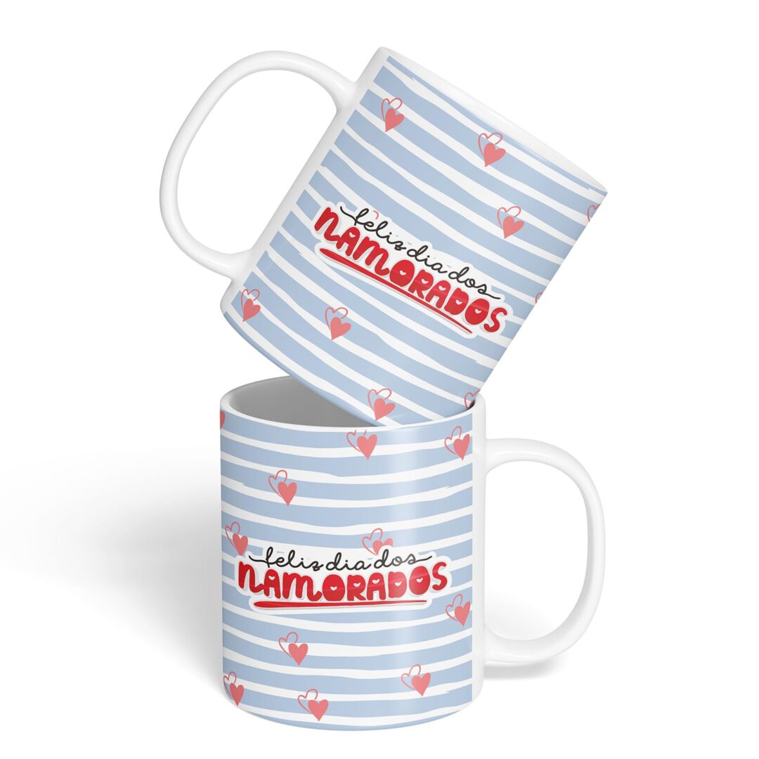 Kit Caderno, Bloco e Caneca - Namorados - Dia dos Namorados
