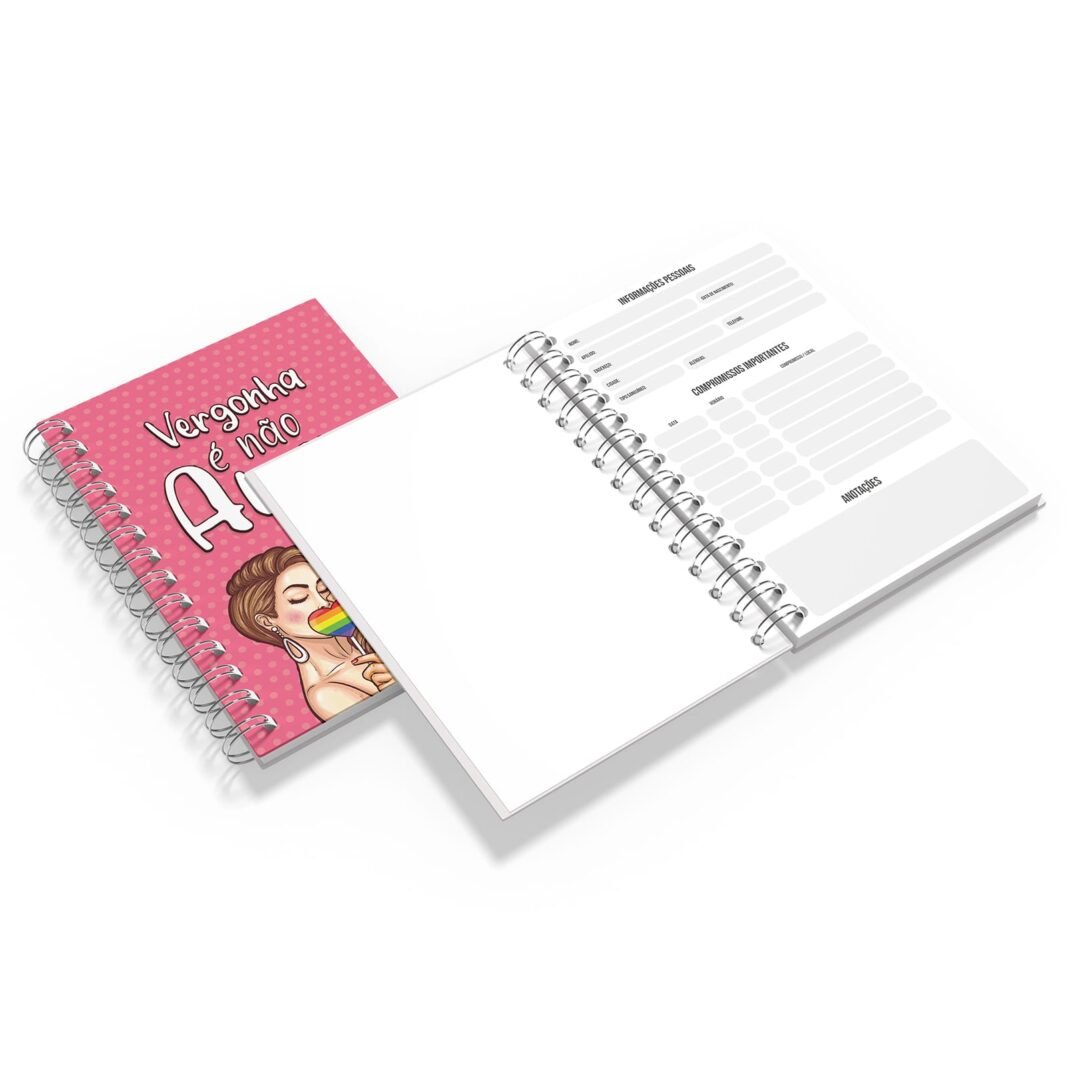 Kit Caderno, Bloco e Caneca - Namorados - Vergonha Não Amar