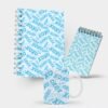 Kit Caderno, Bloco e Caneca - Namorados - XOXO - Azul