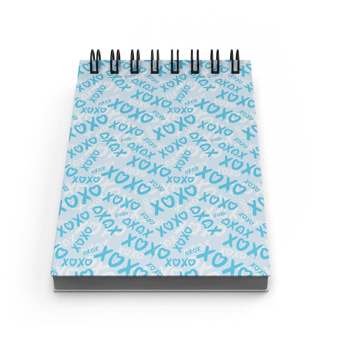 Kit Caderno, Bloco e Caneca - Namorados - XOXO - Azul