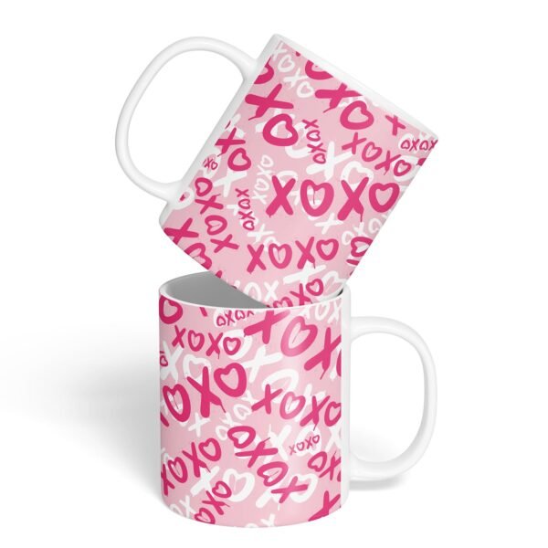 Kit Caderno, Bloco e Caneca - Namorados - XOXO - Rosa - Imagem 2