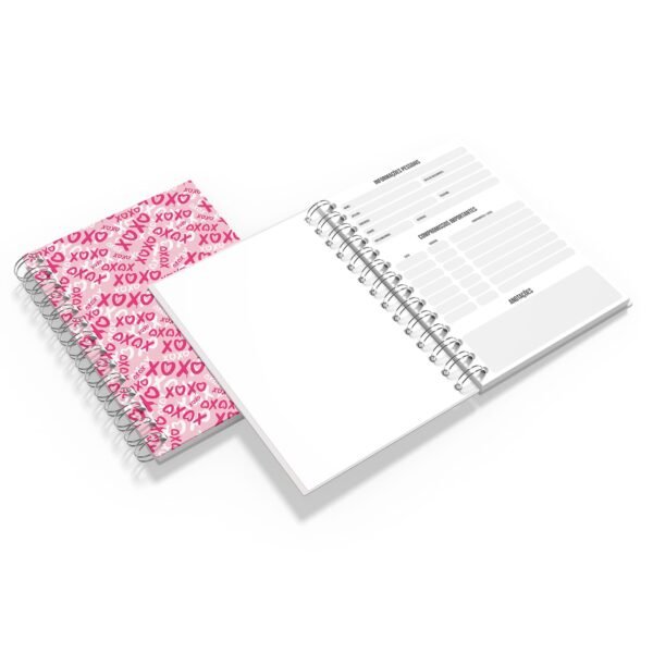 Kit Caderno, Bloco e Caneca - Namorados - XOXO - Rosa - Imagem 4