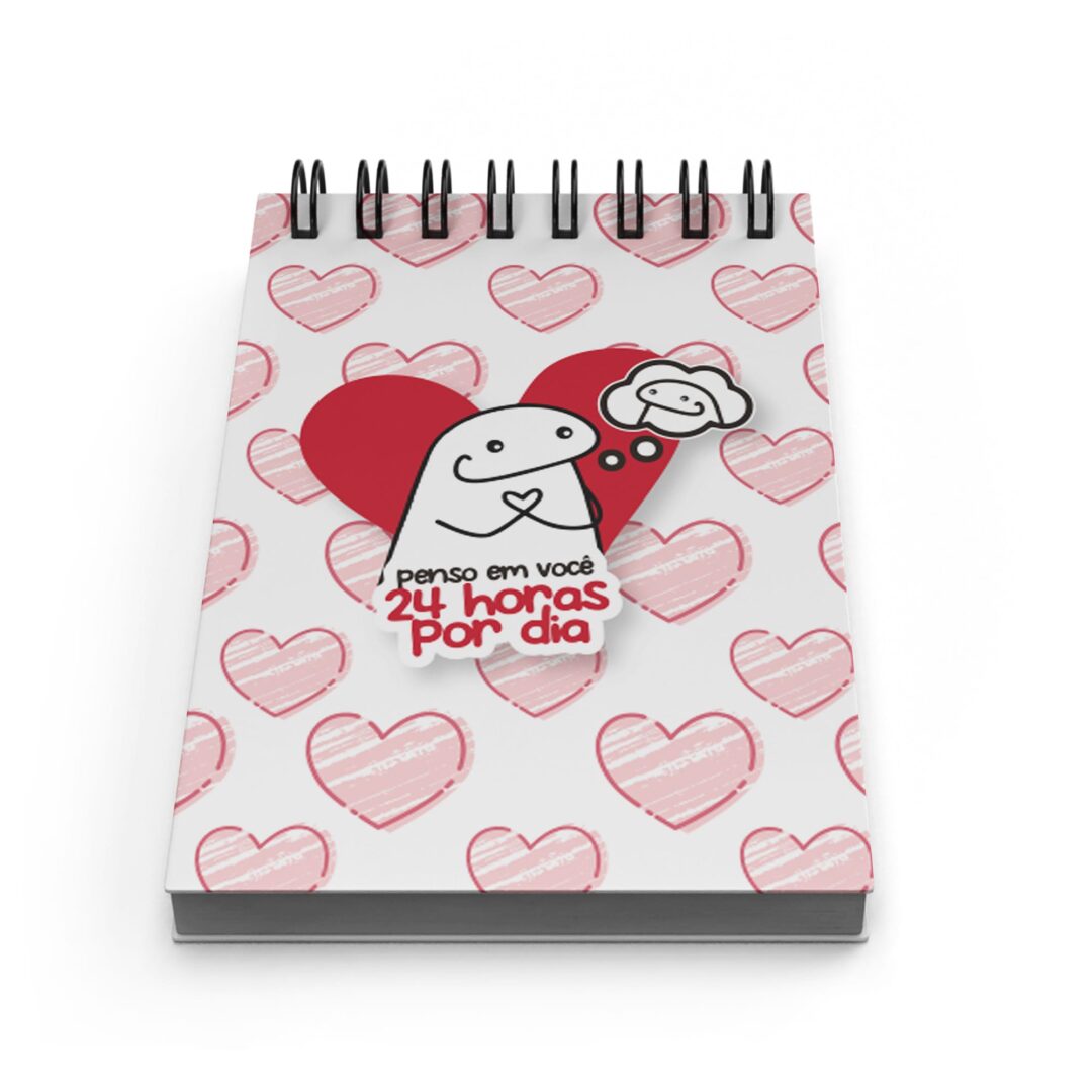 Bloco de Notas 10x15cm - Amor - Flork - 24 Horas
