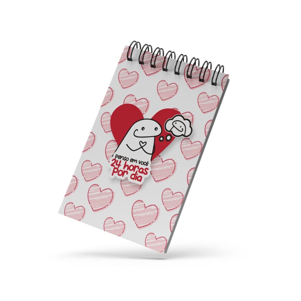 Bloco de Notas 10x15cm - Amor - Flork - 24 Horas