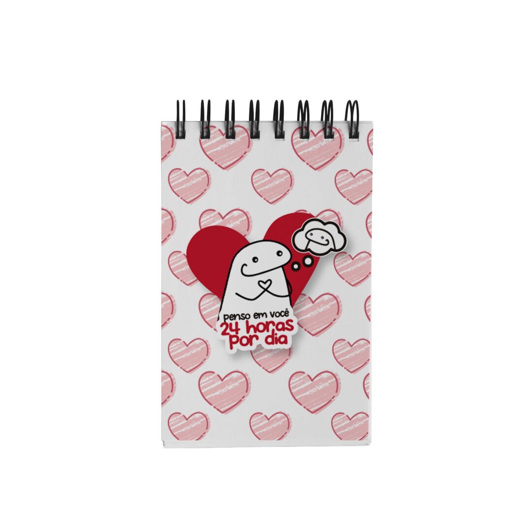 Bloco de Notas 10x15cm - Amor - Flork - 24 Horas