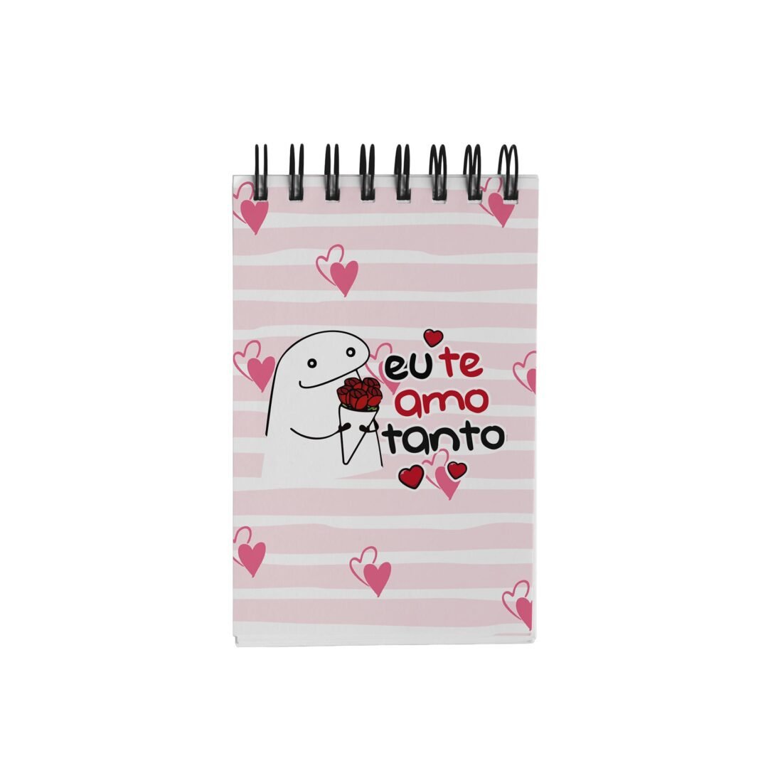 Bloco de Notas 10x15cm - Amor - Flork - Eu Te Amo Tanto