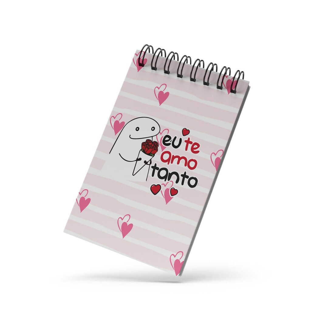Bloco de Notas 10x15cm - Amor - Flork - Eu Te Amo Tanto