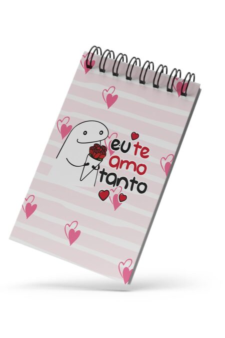 Bloco de Notas 10x15cm - Amor - Flork - Eu Te Amo Tanto