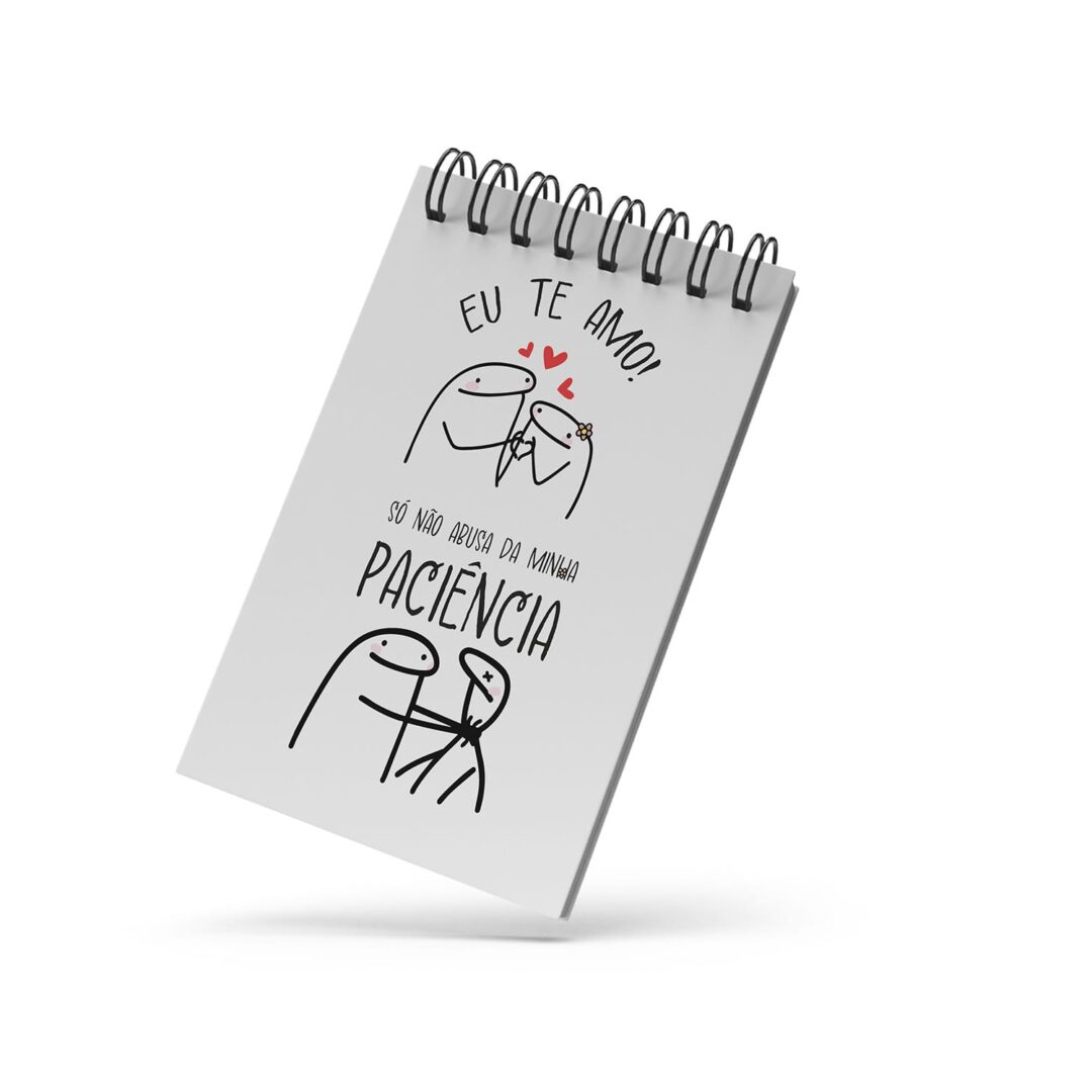 Bloco de Notas 10x15cm - Amor - Flork - Não Abusa