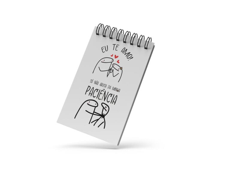 Bloco de Notas 10x15cm – Amor – Flork – Não Abusa