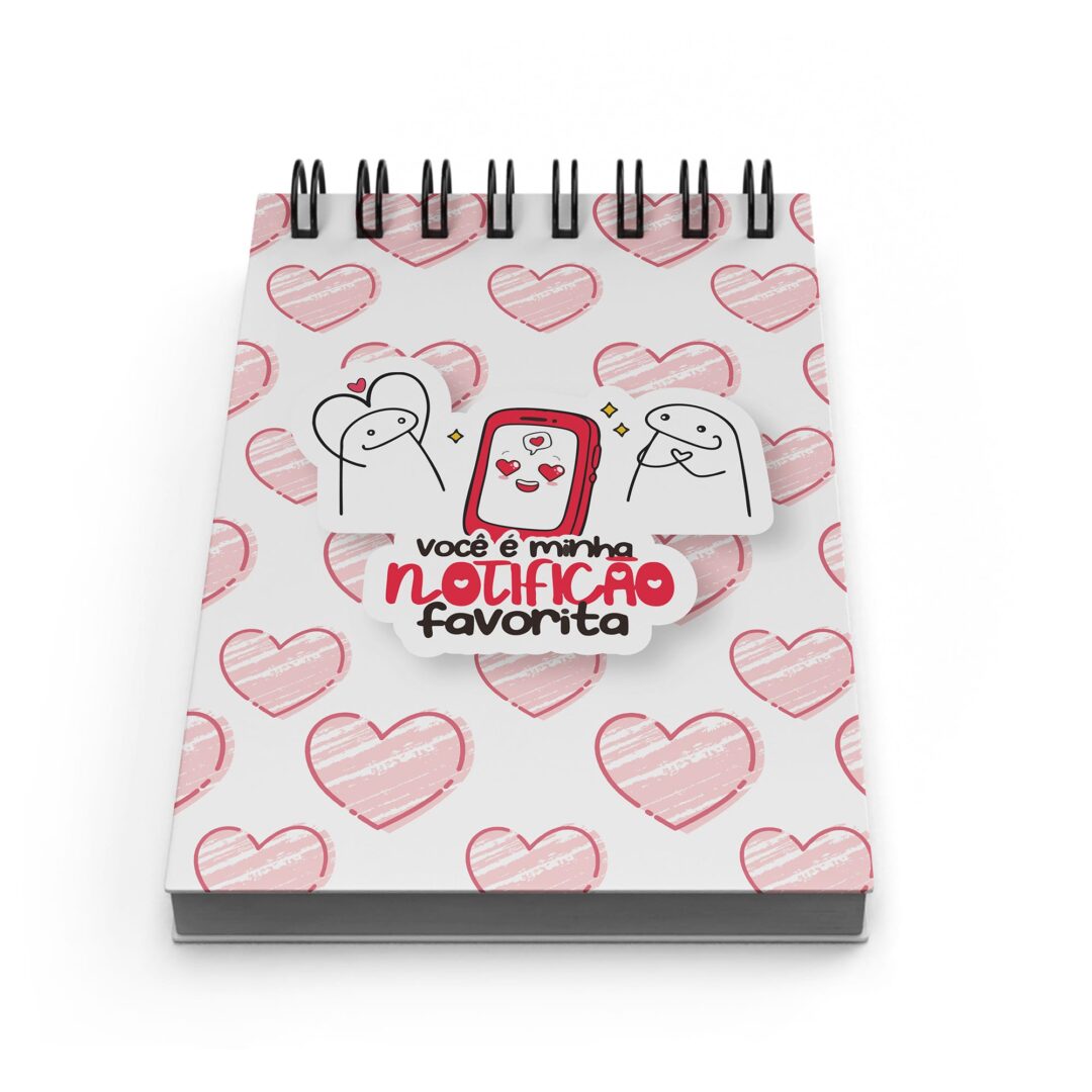 Bloco de Notas 10x15cm - Amor - Flork - Notificação Favorita