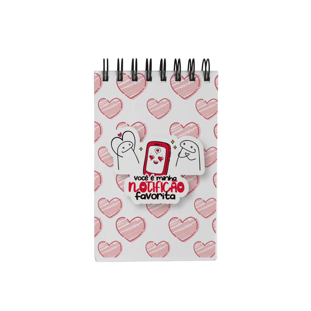 Bloco de Notas 10x15cm - Amor - Flork - Notificação Favorita